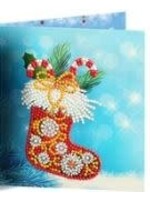 Kerstkaart – Kerstsok met snoep