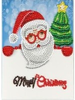 Kerstkaart – Merry Christmas – Kerstman en Kerstboom