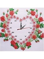 Klok met hart en roosjes