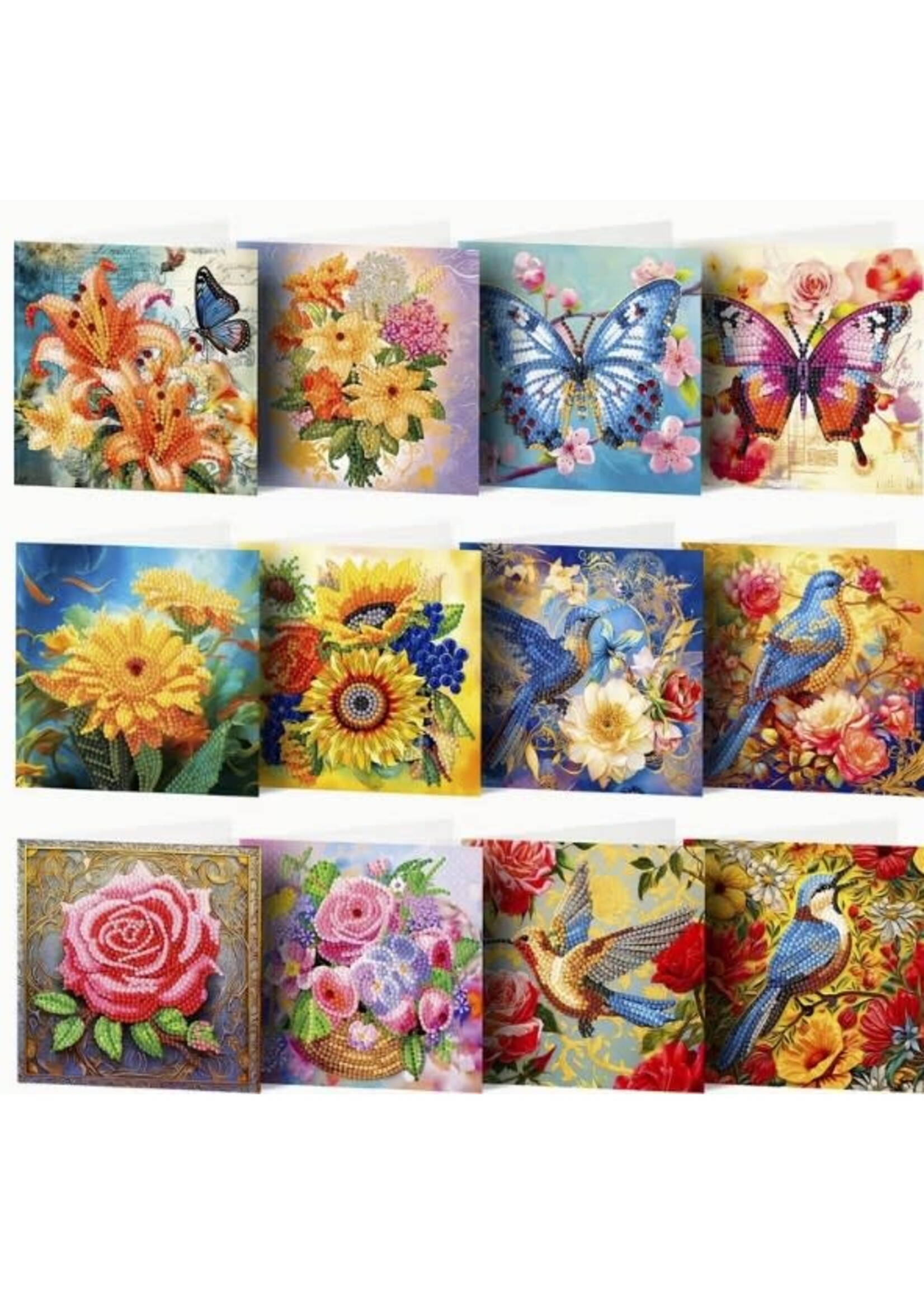 Pakket van 12 wenskaarten