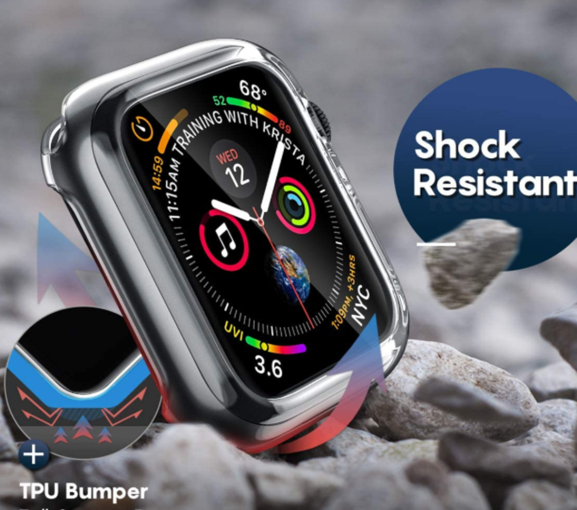 Strap-it Strap-it Funda Apple Watch TPU (transparente) Strap-it Strap-it Funda Apple Watch TPU (transparente)