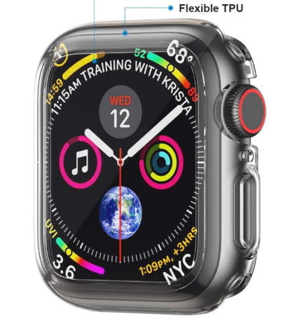 Strap-it Strap-it Funda Apple Watch TPU (transparente) Strap-it Strap-it Funda Apple Watch TPU (transparente)