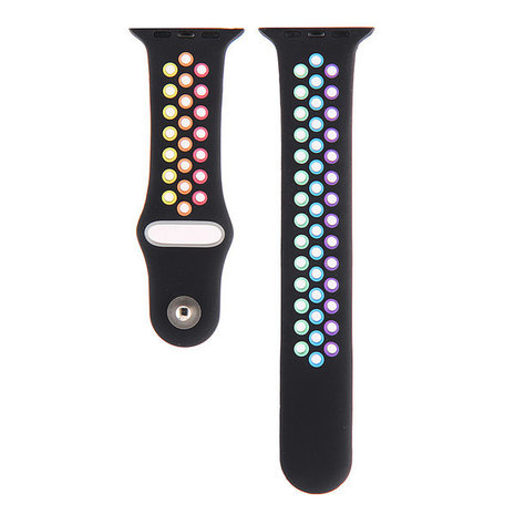 Strap-it Strap-it Correa deportiva Apple Watch (negra/arcoíris) Strap-it Strap-it Correa deportiva Apple Watch (negra/arcoíris)