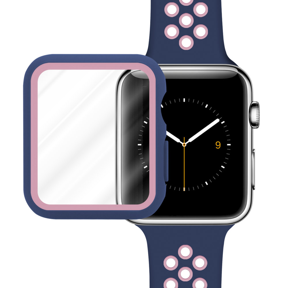Strap-it Strap-it Correa deportiva Apple Watch + Funda TPU (azul/rosa) Strap-it Strap-it Correa deportiva Apple Watch + Funda TPU (azul/rosa)