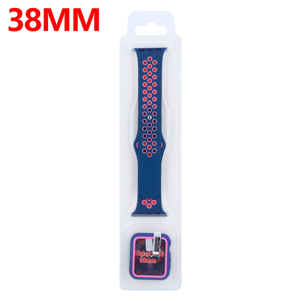Strap-it Strap-it Correa deportiva Apple Watch + Funda TPU (azul/rosa) Strap-it Strap-it Correa deportiva Apple Watch + Funda TPU (azul/rosa)