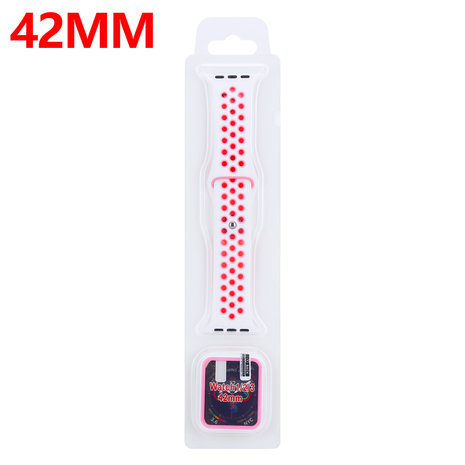 Strap-it Strap-it Correa deportiva Apple Watch + Funda TPU (blanco/rosa) Strap-it Strap-it Correa deportiva Apple Watch + Funda TPU (blanco/rosa)