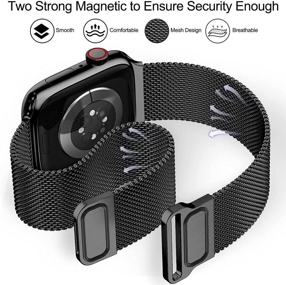 Strap-it Strap-it Correa Apple Watch milanese (negra) Strap-it Strap-it Correa Apple Watch milanese (negra)