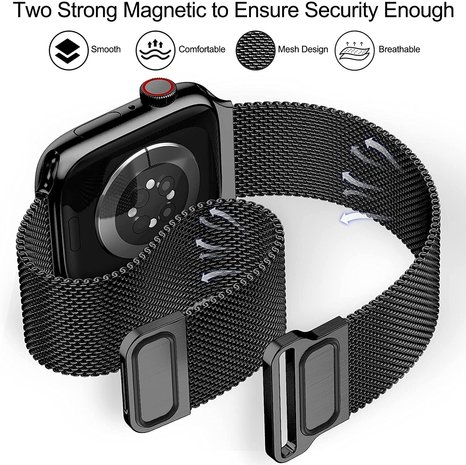 Strap-it Strap-it Correa Apple Watch milanese (negra) Strap-it Strap-it Correa Apple Watch milanese (negra)