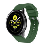 Strap-it Correa silicona Samsung Galaxy Watch Active (verde oscuro)