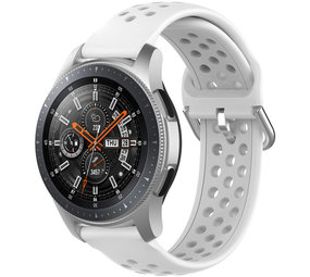 Strap-it Correa silicona con agujeros Samsung Galaxy Watch 46mm (blanco)