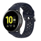 Strap-it Correa silicona con agujeros Samsung Galaxy Watch 42mm (azul noche)