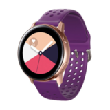 Strap-it Correa silicona con agujeros Samsung Galaxy Watch 42mm (púrpura)