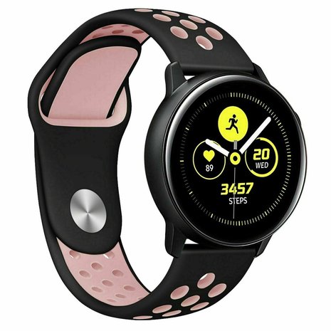 Strap-it Strap-it Correa deportiva Samsung Galaxy Watch Active (negro/rosa) Strap-it Strap-it Correa deportiva Samsung Galaxy Watch Active (negro/rosa)