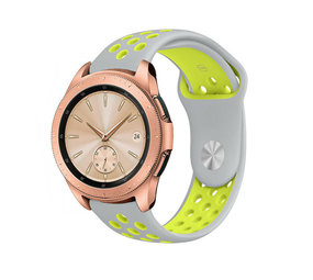 Strap-it Correa deportiva Samsung Galaxy Watch 42mm (gris/amarillo) Strap-it Correa deportiva Samsung Galaxy Watch 42mm (gris/amarillo)