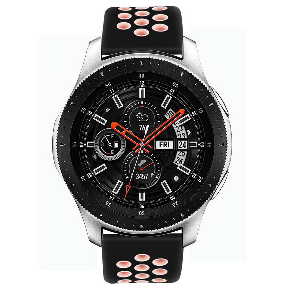 Strap-it Strap-it Correa deportiva Samsung Galaxy Watch 46mm (negra/rosa) Strap-it Strap-it Correa deportiva Samsung Galaxy Watch 46mm (negra/rosa)