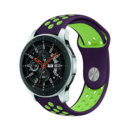 Strap-it Strap-it Correa deportiva Samsung Galaxy Watch 46mm (púrpura/verde) Strap-it Strap-it Correa deportiva Samsung Galaxy Watch 46mm (púrpura/verde)