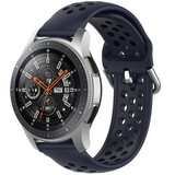 Strap-it Correa silicona con agujeros Samsung Galaxy Watch 46mm (azul oscuro)