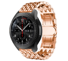 Strap-it Correa acero dragón Samsung Galaxy Watch 46mm (oro rosa) Strap-it Correa acero dragón Samsung Galaxy Watch 46mm (oro rosa)