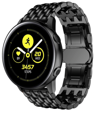 Strap-it Strap-it Correa acera dragón Samsung Galaxy Watch Active (negro) Strap-it Strap-it Correa acera dragón Samsung Galaxy Watch Active (negro)