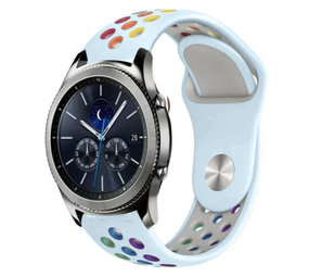 Strap-it Correa deportiva Samsung Gear S3 (azul claro/arcoíris) Strap-it Correa deportiva Samsung Gear S3 (azul claro/arcoíris)