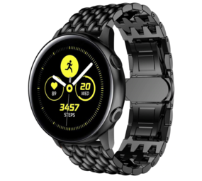 Strap-it Correa acero dragón Samsung Galaxy Watch 42mm (negro) Strap-it Correa acero dragón Samsung Galaxy Watch 42mm (negro)