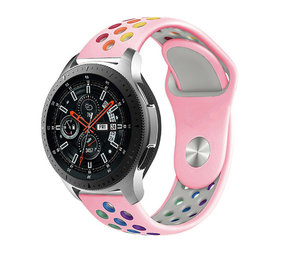 Strap-it Correa deportiva Samsung Galaxy Watch 46mm (rosa/arcoíris) Strap-it Correa deportiva Samsung Galaxy Watch 46mm (rosa/arcoíris)