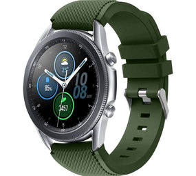 Strap-it Correa silicona Samsung Galaxy Watch 3 45mm (verde militar)