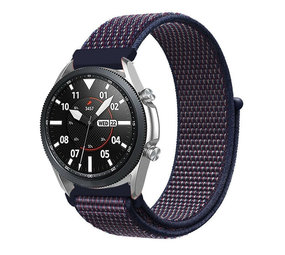 Strap-it Correa nylon Samsung Galaxy Watch 3 45mm ((púrpura-azul) Strap-it Correa nylon Samsung Galaxy Watch 3 45mm ((púrpura-azul)