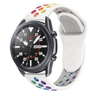 Strap-it Strap-it Correa deportiva Samsung Galaxy Watch 3 45mm (blanca/arcoíris)