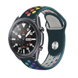 Strap-it Correa deportiva Samsung Galaxy Watch 3 45mm (verde pino/arcoíris) Strap-it Correa deportiva Samsung Galaxy Watch 3 45mm (verde pino/arcoíris)