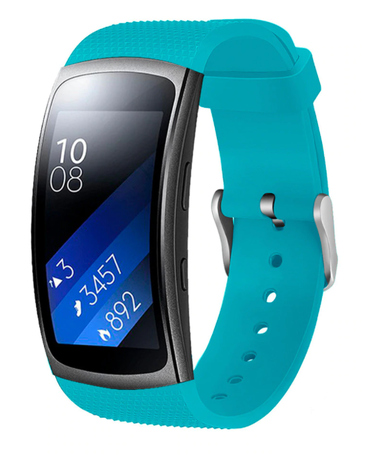 Strap-it Strap-it Correa silicona Samsung Gear Fit 2 (Pro) (aqua)