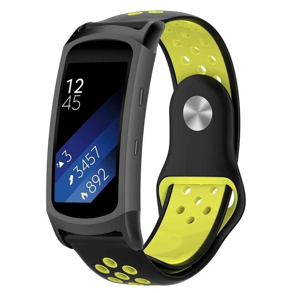 Strap-it Strap-it Correa deportiva Samsung Gear Fit 2 (Pro) (negra/amarilla) Strap-it Strap-it Correa deportiva Samsung Gear Fit 2 (Pro) (negra/amarilla)