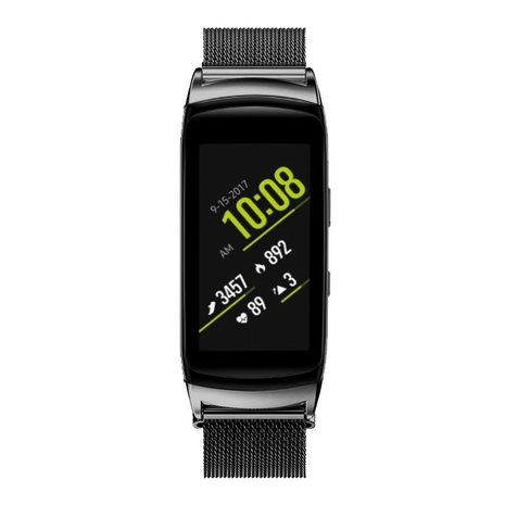 Strap-it Strap-it Correa milanese Samsung Gear Fit 2 (Pro) (negra) Strap-it Strap-it Correa milanese Samsung Gear Fit 2 (Pro) (negra)