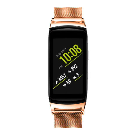 Strap-it Strap-it Correa milanese Samsung Gear Fit 2 (Pro) (oro rosa) Strap-it Strap-it Correa milanese Samsung Gear Fit 2 (Pro) (oro rosa)