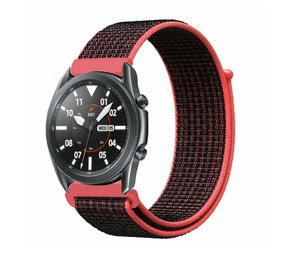 Strap-it Correa nylon Samsung Galaxy Watch 3 45mm (negro/rojo) Strap-it Correa nylon Samsung Galaxy Watch 3 45mm (negro/rojo)