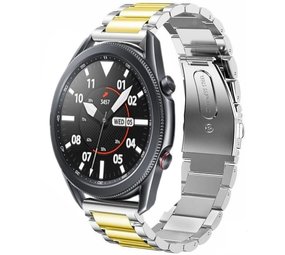 Strap-it Correa acero Samsung Galaxy Watch 3 45mm (plata/oro) Strap-it Correa acero Samsung Galaxy Watch 3 45mm (plata/oro)
