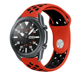 Strap-it Correa deportiva Samsung Galaxy Watch 3 45mm (roja/negra) Strap-it Correa deportiva Samsung Galaxy Watch 3 45mm (roja/negra)