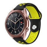 Strap-it Correa deportiva Samsung Galaxy Watch 3 41mm (negra/amarilla) Strap-it Correa deportiva Samsung Galaxy Watch 3 41mm (negra/amarilla)