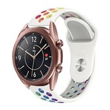 Strap-it Correa deportiva Samsung Galaxy Watch 3 41mm (blanca/arcoíris) Strap-it Correa deportiva Samsung Galaxy Watch 3 41mm (blanca/arcoíris)