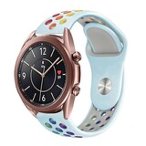 Strap-it Correa deportiva Samsung Galaxy Watch 3 41mm (azul claro/arcoíris) Strap-it Correa deportiva Samsung Galaxy Watch 3 41mm (azul claro/arcoíris)