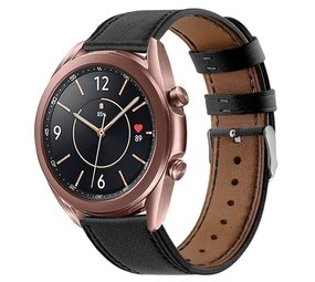 Strap-it Correa cuero elegante Samsung Galaxy Watch 3 41mm (negro elegante) Strap-it Correa cuero elegante Samsung Galaxy Watch 3 41mm (negro elegante)