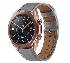 Strap-it Correa cuero Samsung Galaxy Watch 3 41mm (gris) Strap-it Correa cuero Samsung Galaxy Watch 3 41mm (gris)