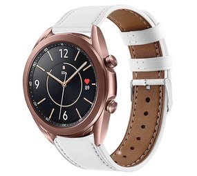 Strap-it Correa cuero Samsung Galaxy Watch 3 41mm (blanco) Strap-it Correa cuero Samsung Galaxy Watch 3 41mm (blanco)