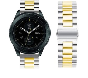 Strap-it Correa acero Samsung Galaxy Watch 42mm (plata/oro) Strap-it Correa acero Samsung Galaxy Watch 42mm (plata/oro)