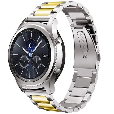 Strap-it Strap-it Correa acero Samsung Gear S3 (plata/oro) Strap-it Strap-it Correa acero Samsung Gear S3 (plata/oro)