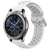 Strap-it Correa silicona con agujeros Samsung Gear S3 (blanco)