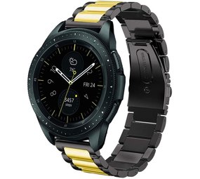 Strap-it Correa acero Samsung Galaxy Watch 42mm (negro/oro) Strap-it Correa acero Samsung Galaxy Watch 42mm (negro/oro)