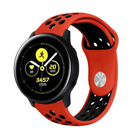 Strap-it Strap-it Correa deportiva Samsung Galaxy Watch Active (rojo/negro) Strap-it Strap-it Correa deportiva Samsung Galaxy Watch Active (rojo/negro)