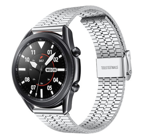 Strap-it Strap-it Correa acero inoxidable Samsung Galaxy Watch 3 45mm (plata) Strap-it Strap-it Correa acero inoxidable Samsung Galaxy Watch 3 45mm (plata)