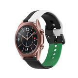 Strap-it Correa sport triple Samsung Galaxy Watch 3 41mm (negro/blanco/verde) Strap-it Correa sport triple Samsung Galaxy Watch 3 41mm (negro/blanco/verde)